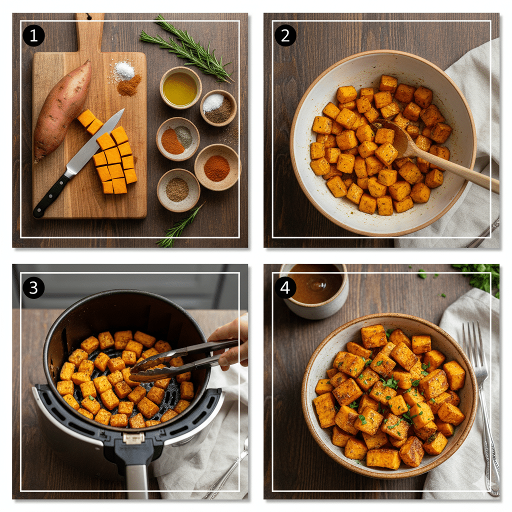 Air Fryer Sweet Potatoes