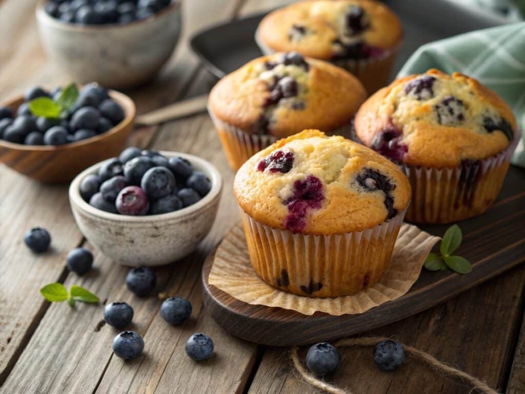 close up of perfectly moist irresistible blueber