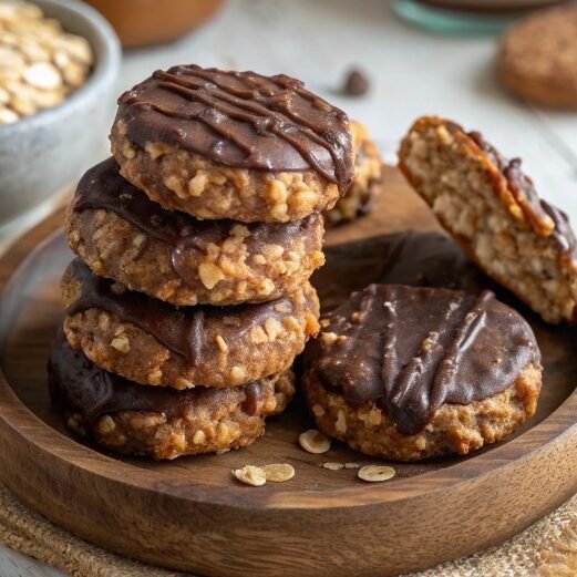 ultra zoom close up of instant oats no bake cookie edited