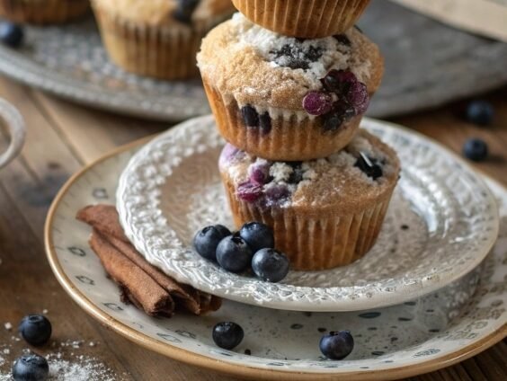 Easy Blueberry Muffins – Fluffy, Sweet & Homemade