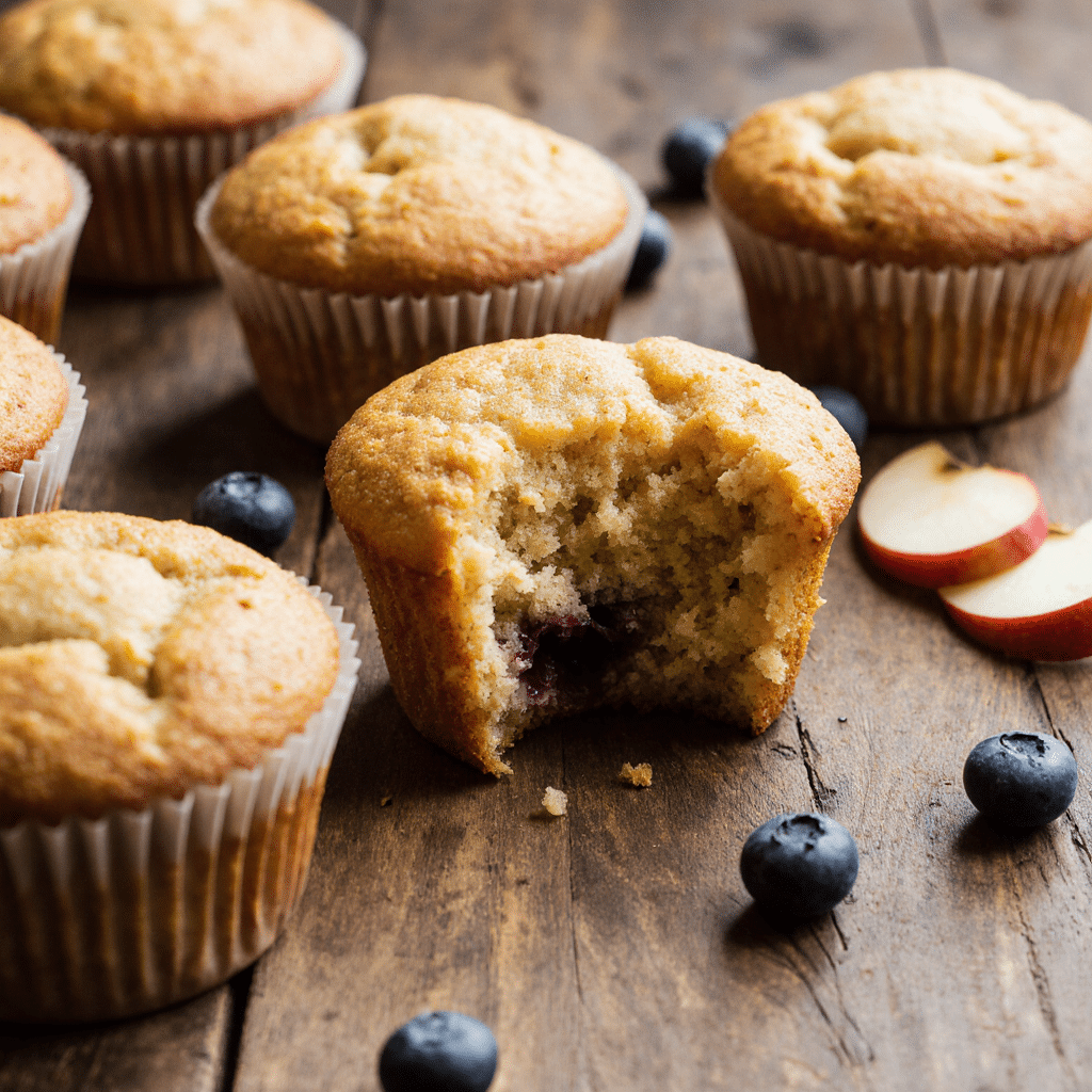 ultra zoom close up of freshly baked golden muffins on a rustic wooden table warm natural daylight ny4d87p7ht4ozdr2wfk2 2