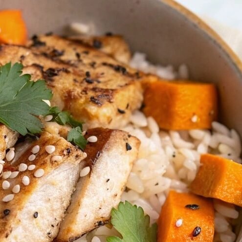 chicken and sweet potato rice bowl a quick delic edited