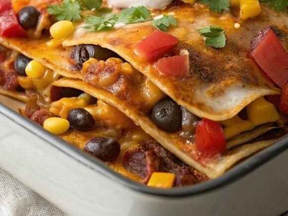 vegetarian enchilada casserole edited