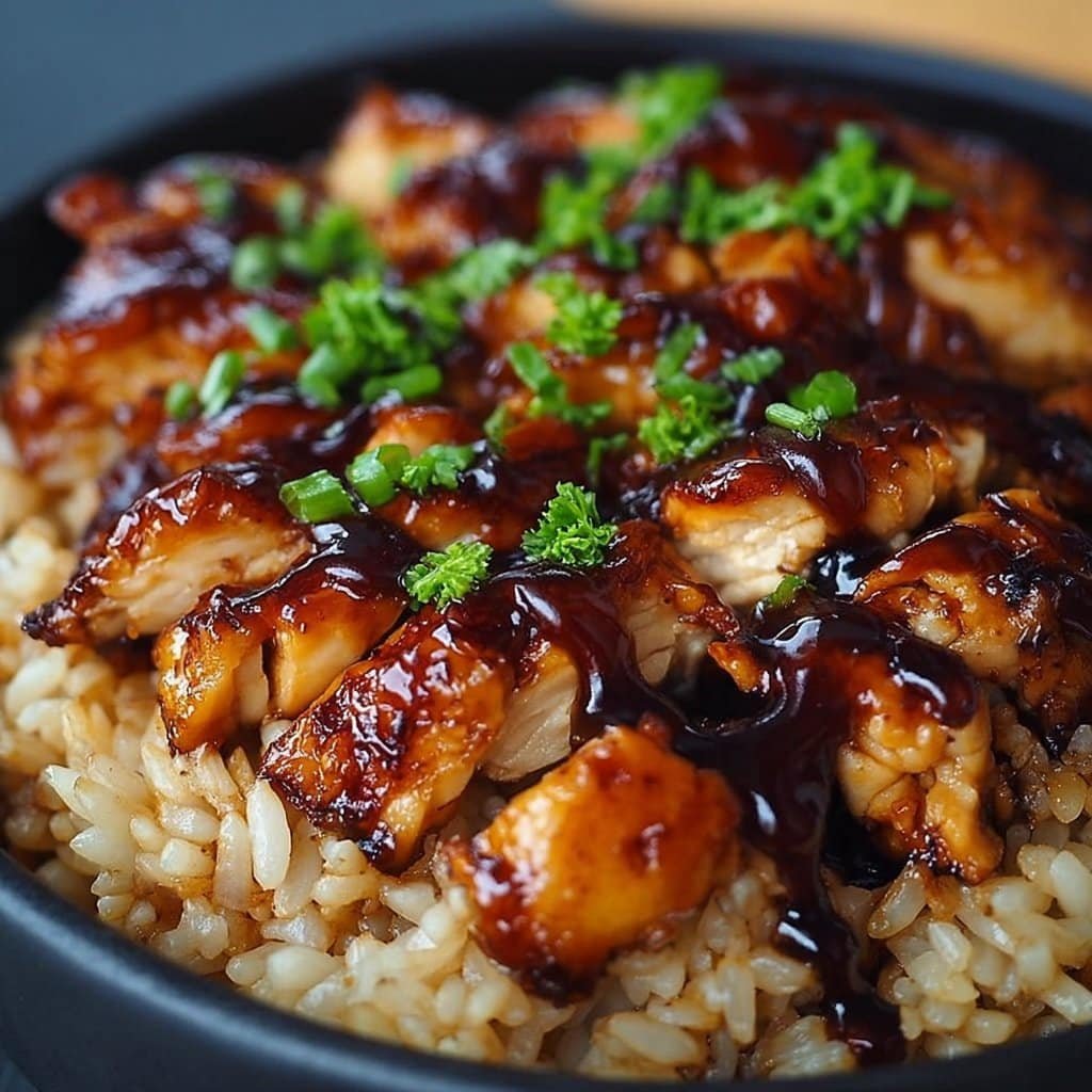 Honey BBQ Chicken Rice