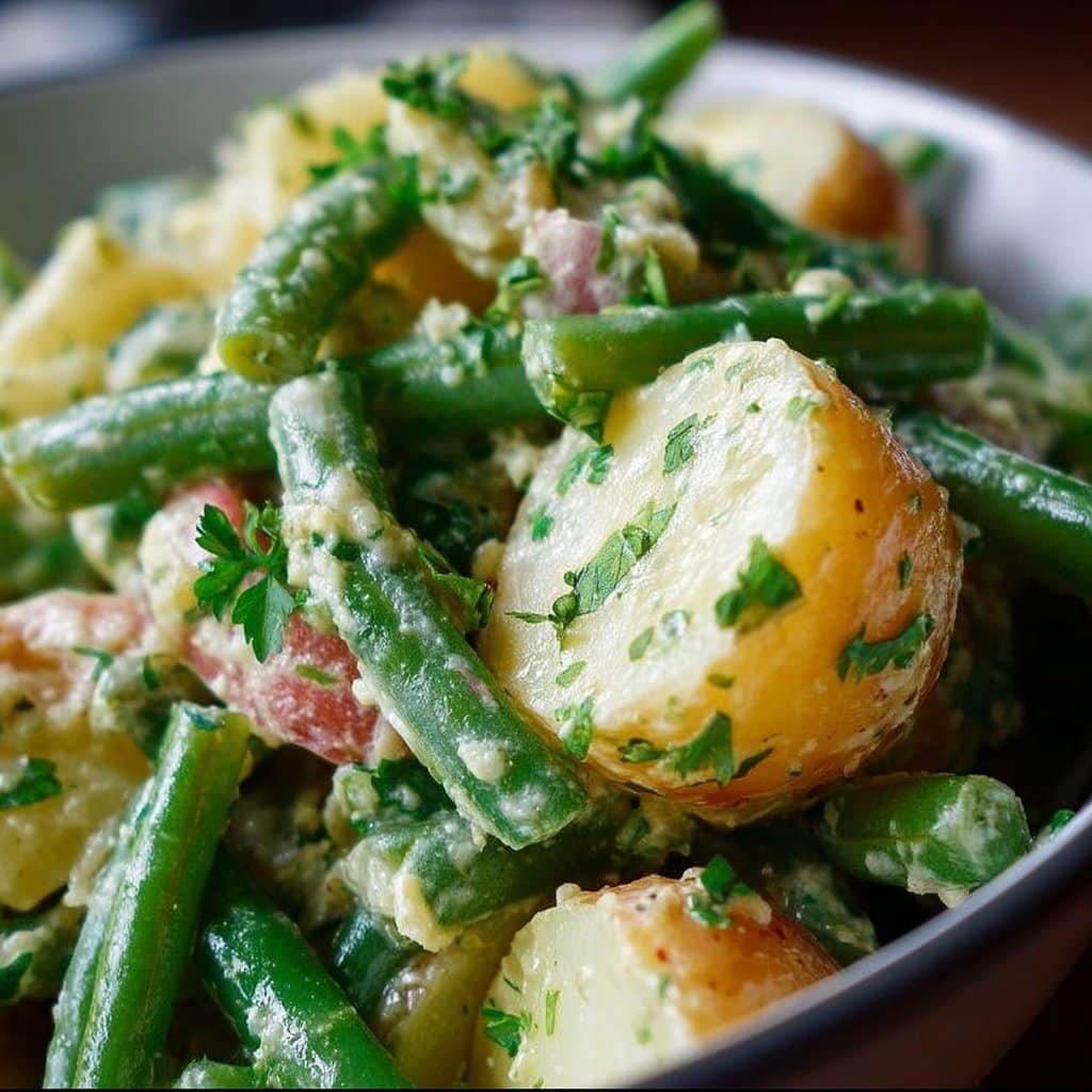Creamy Green Bean Potato Salad