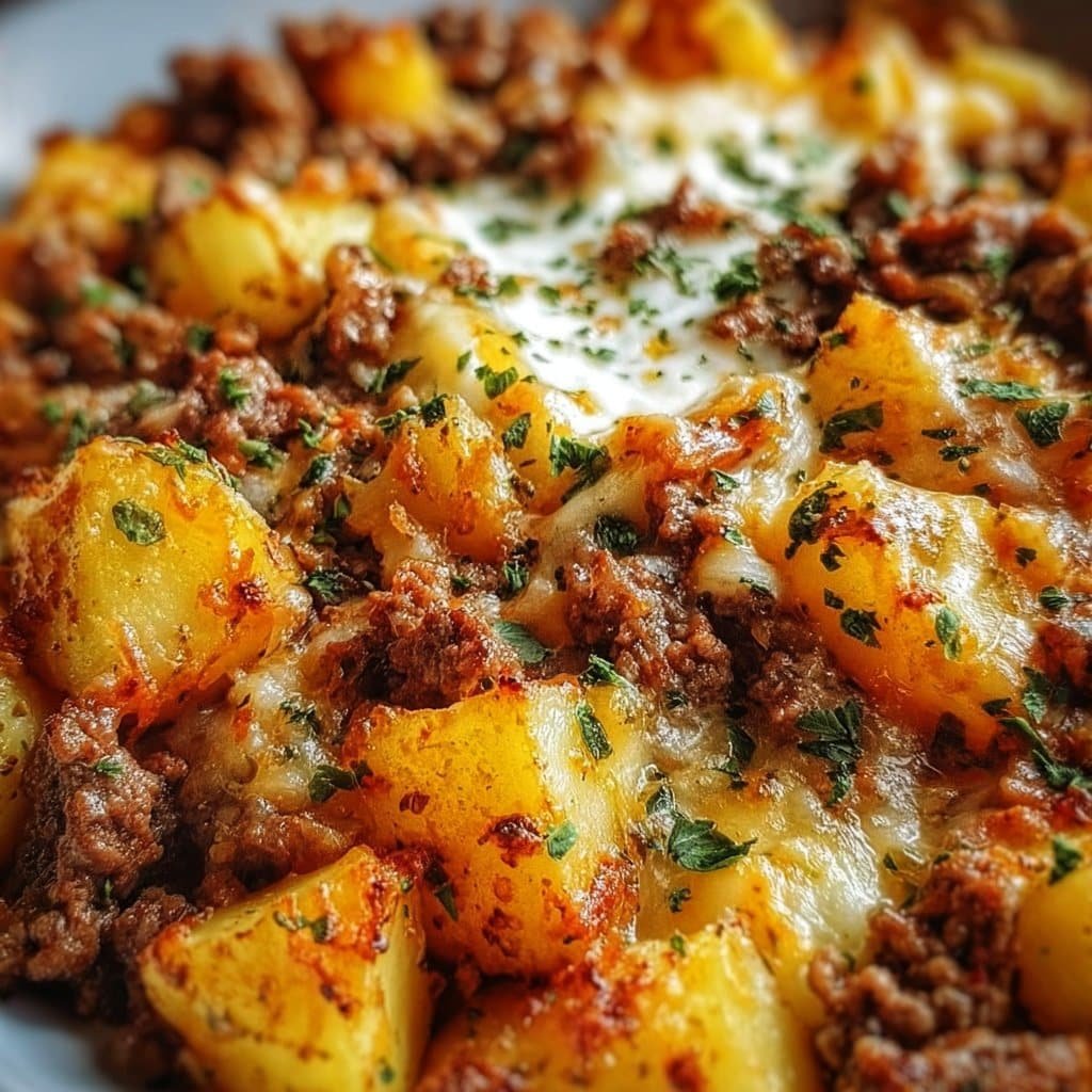 Ground Beef and Potatoes Casserole