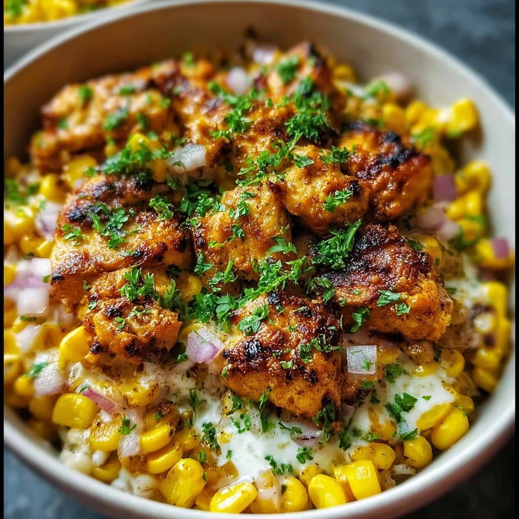 Tasty Street Corn Chicken Bowl - Alright with Me