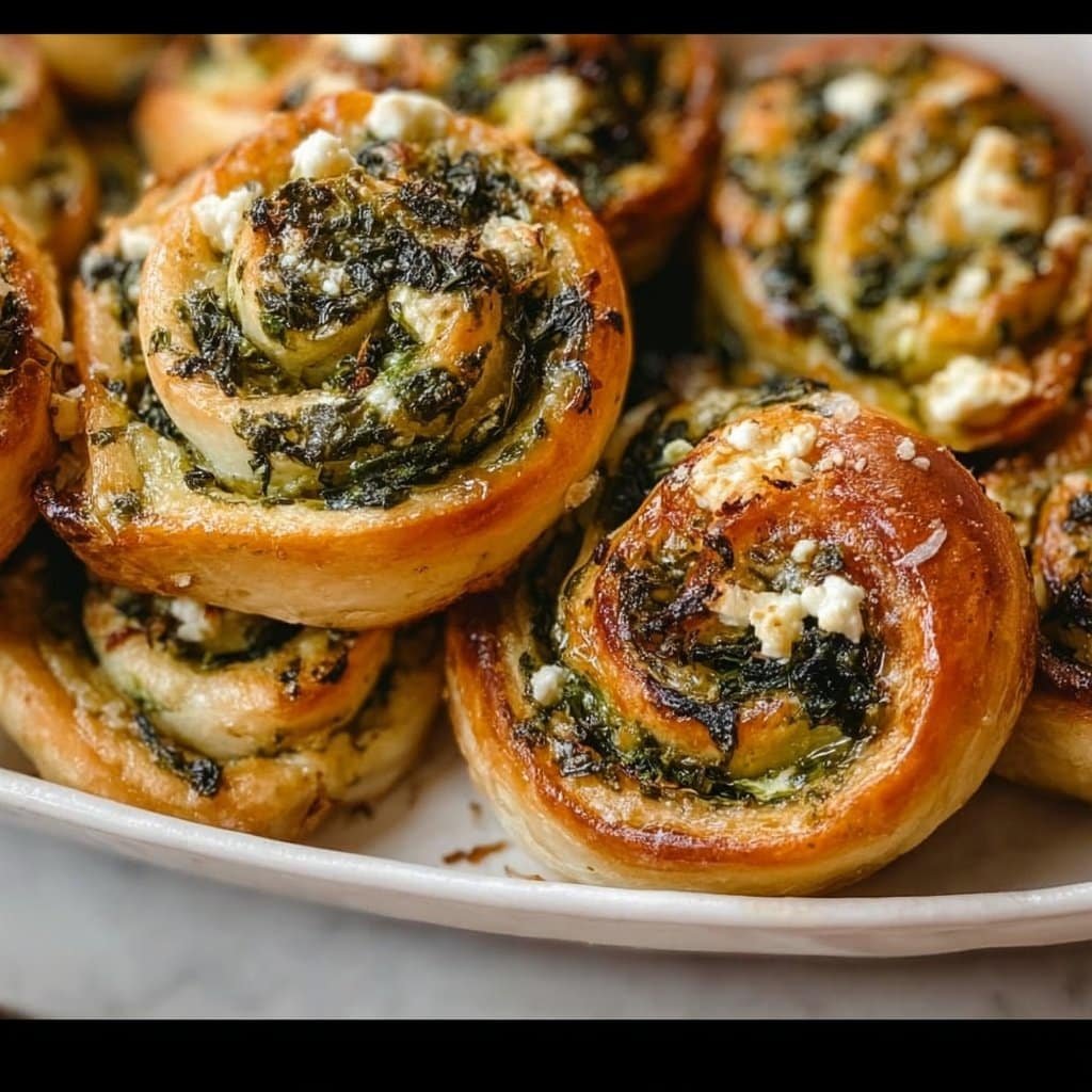 Spinach and Feta Pinwheels