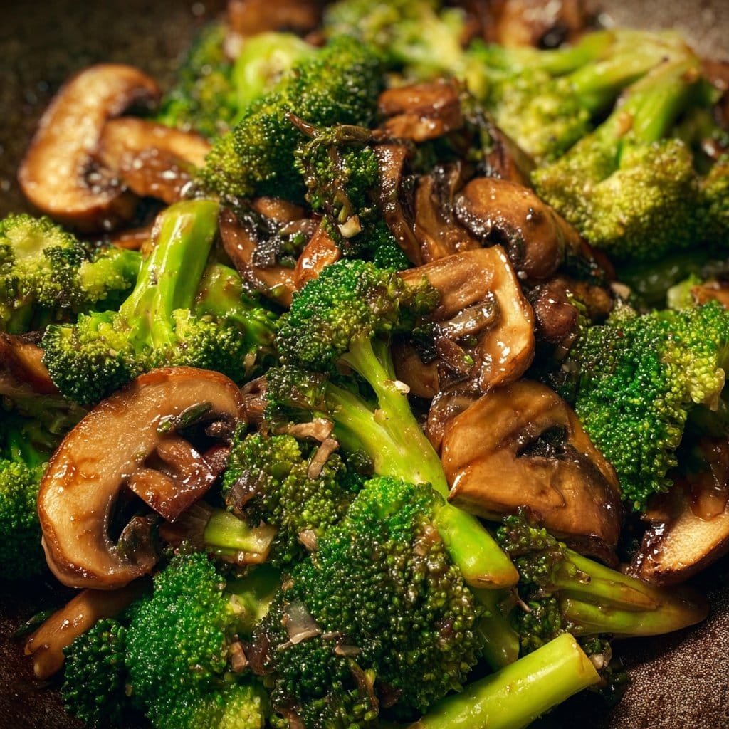 Vegan Broccoli and Mushroom Stir Fry