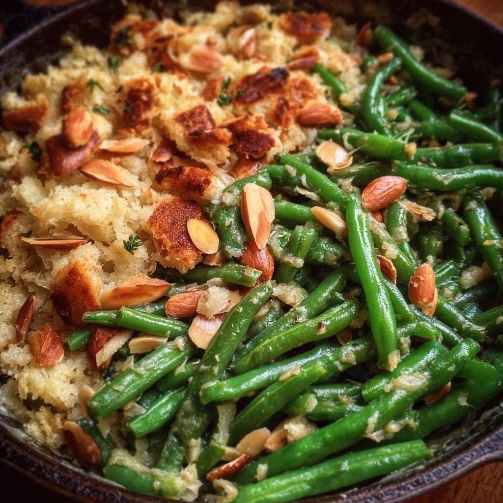 Garlic Green Beans with Almonds