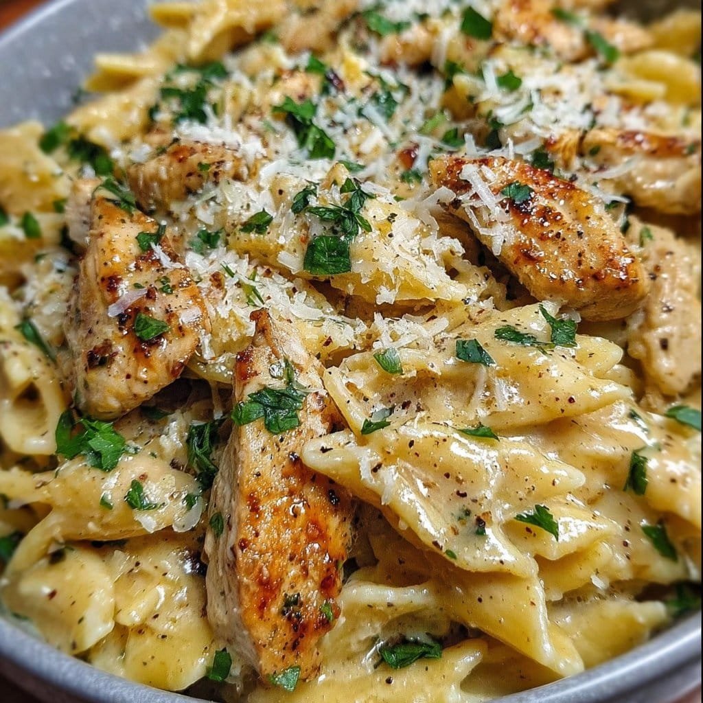 Creamy Garlic Parmesan Chicken Pasta