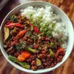 spicy ground beef stir fry bowl with garlic veggie 2025 11 21 172942 150x150 1