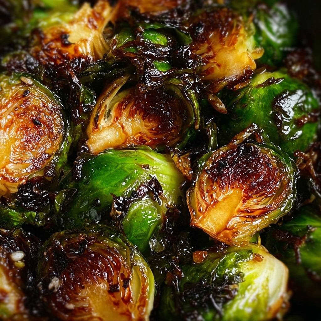 Crispy Honey Balsamic Brussels Sprouts