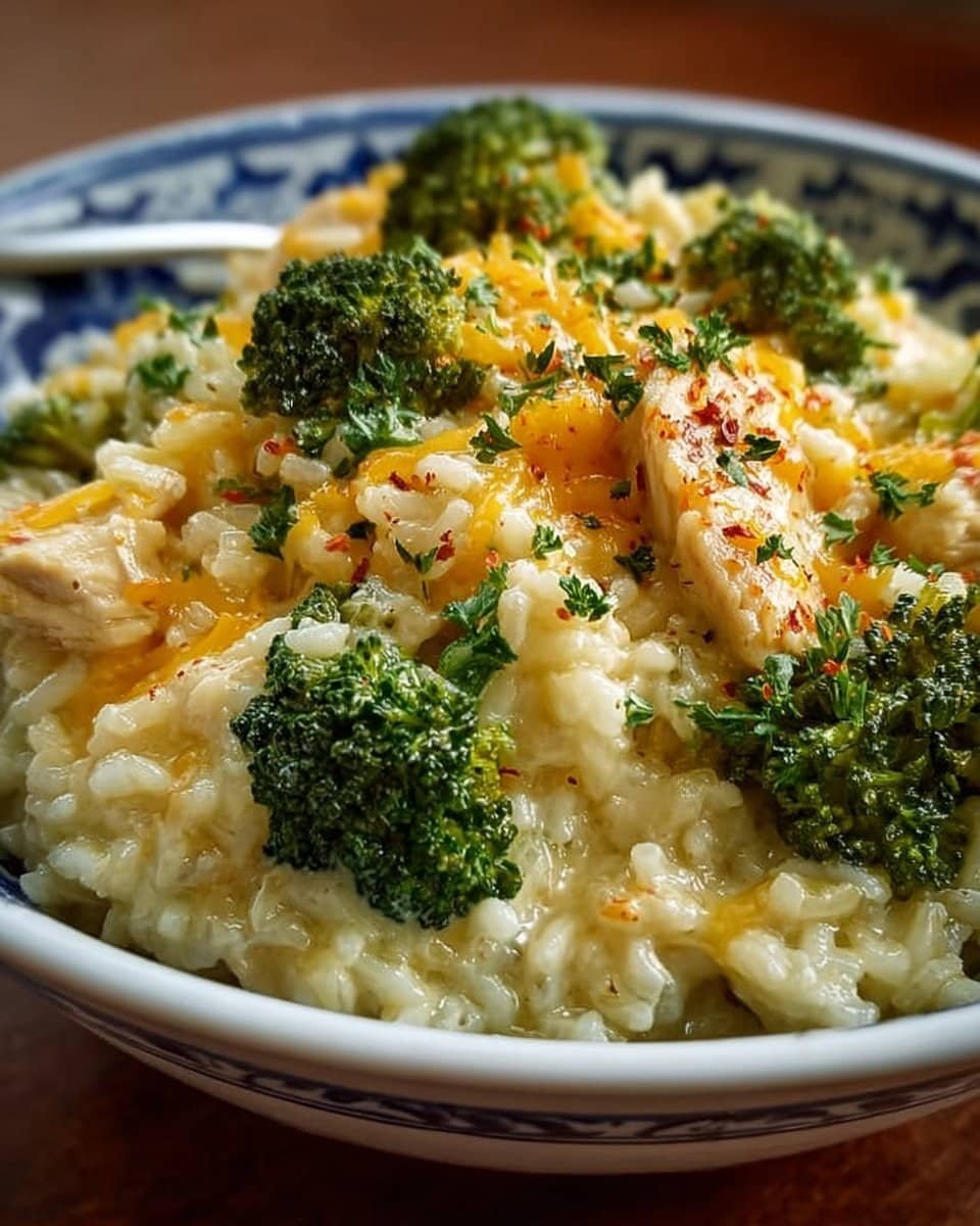 Easy Crockpot Cheesy Chicken Broccoli Rice