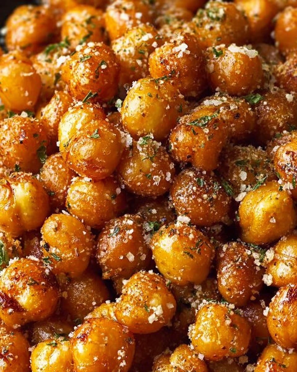 Ranch Flavored Oven-Baked Crispy Roasted Chickpeas