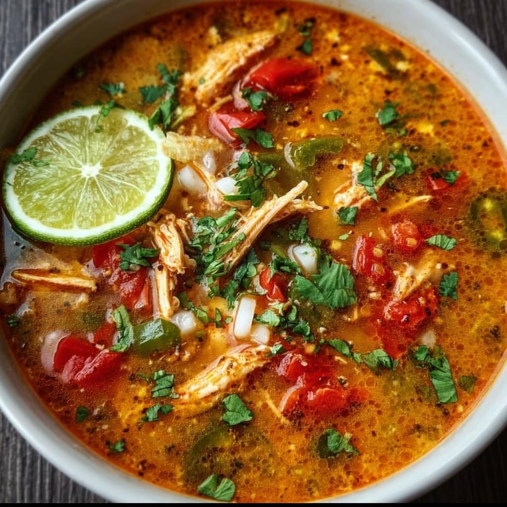 Low-Carb Chicken Tortilla Soup