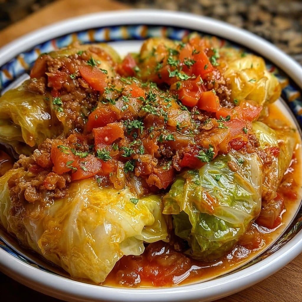 Slow Cooker Unstuffed Cabbage Rolls