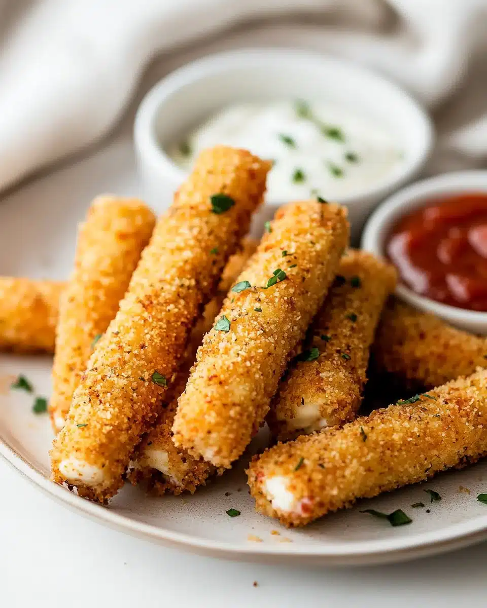 Air Fryer Mozzarella Sticks