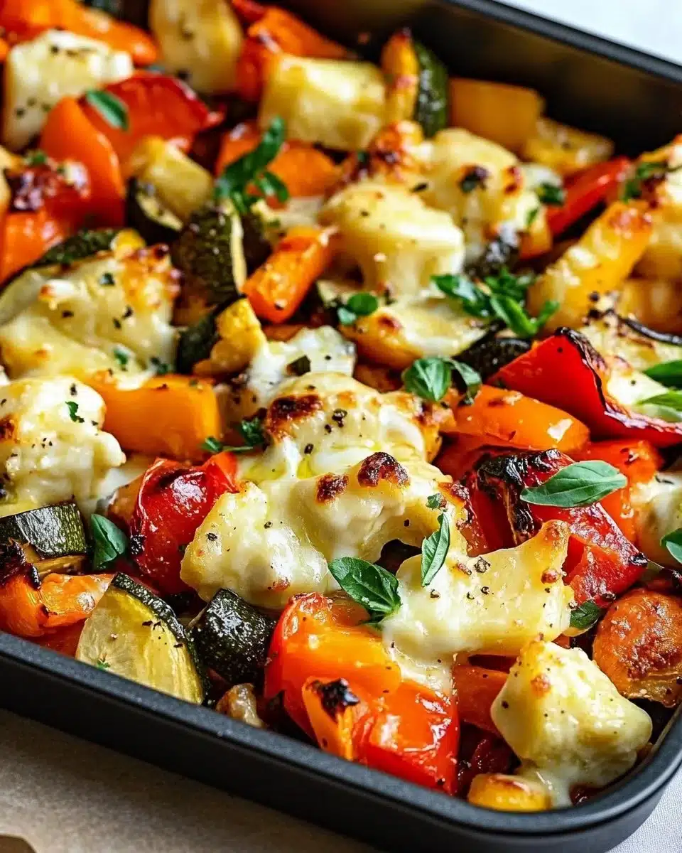 Cheesy Marry Me Roasted Vegetable Medley