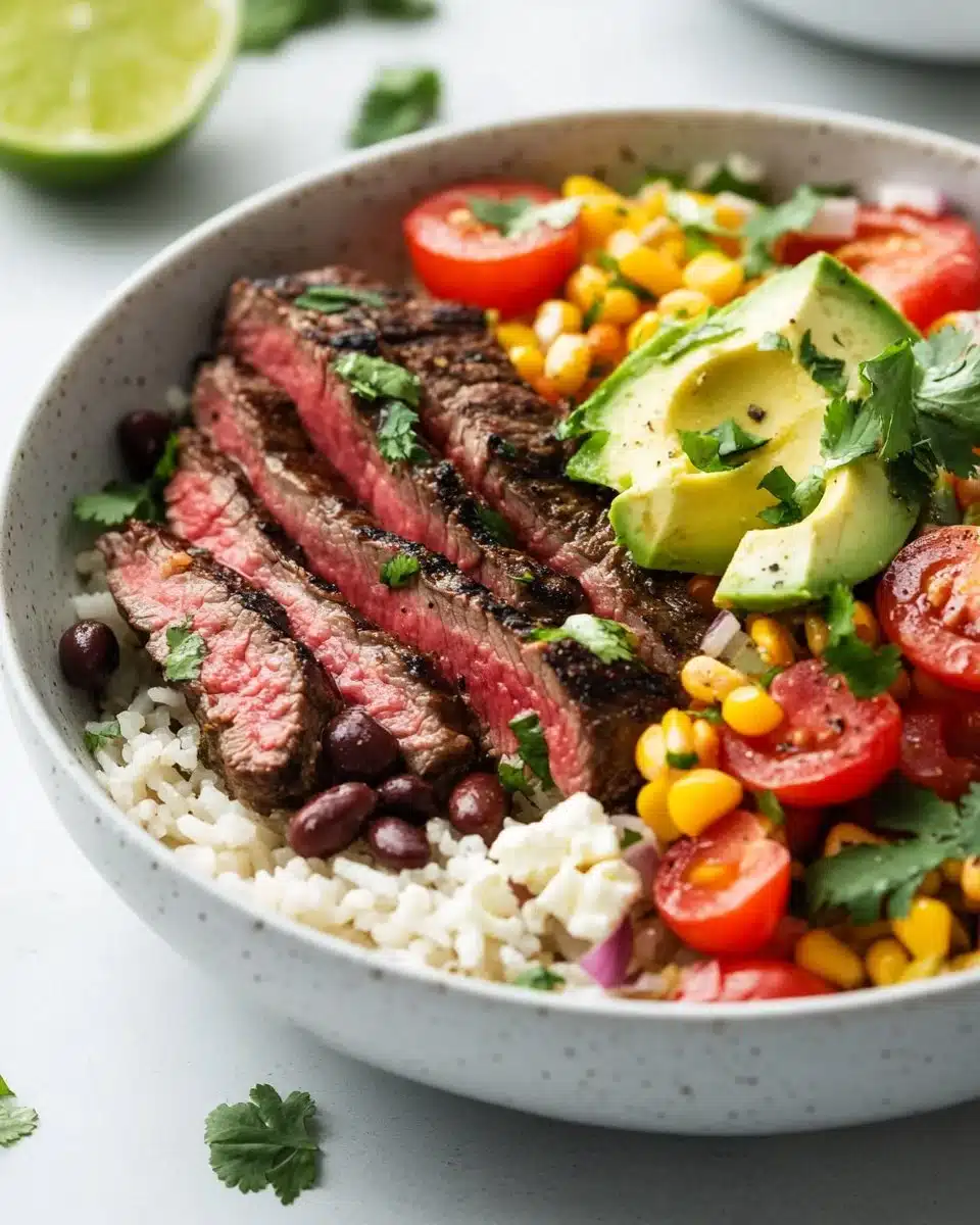 Cilantro Lime Steak Bowls