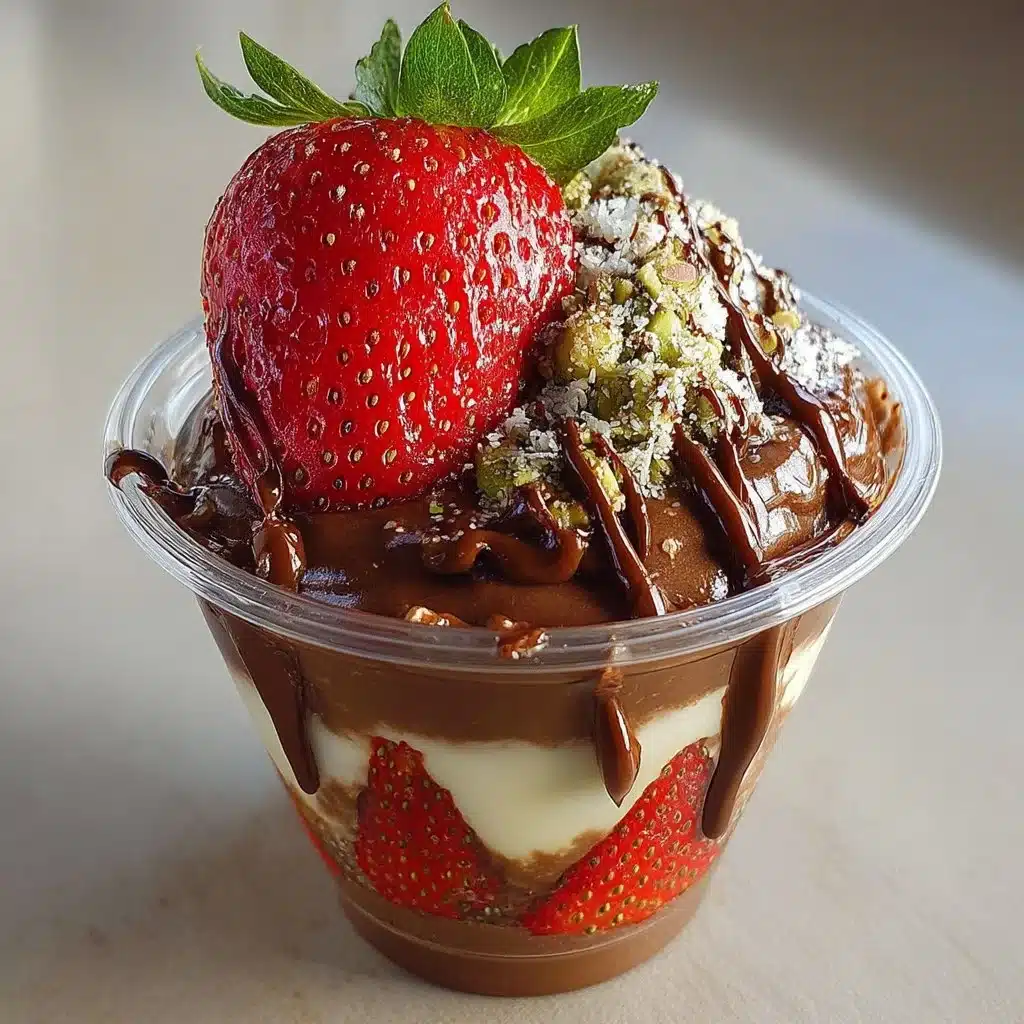 Dubai Chocolate Strawberry Cup 5 Delicious Dubai Chocolate Strawberry Cup with fresh strawberries and rich chocolate