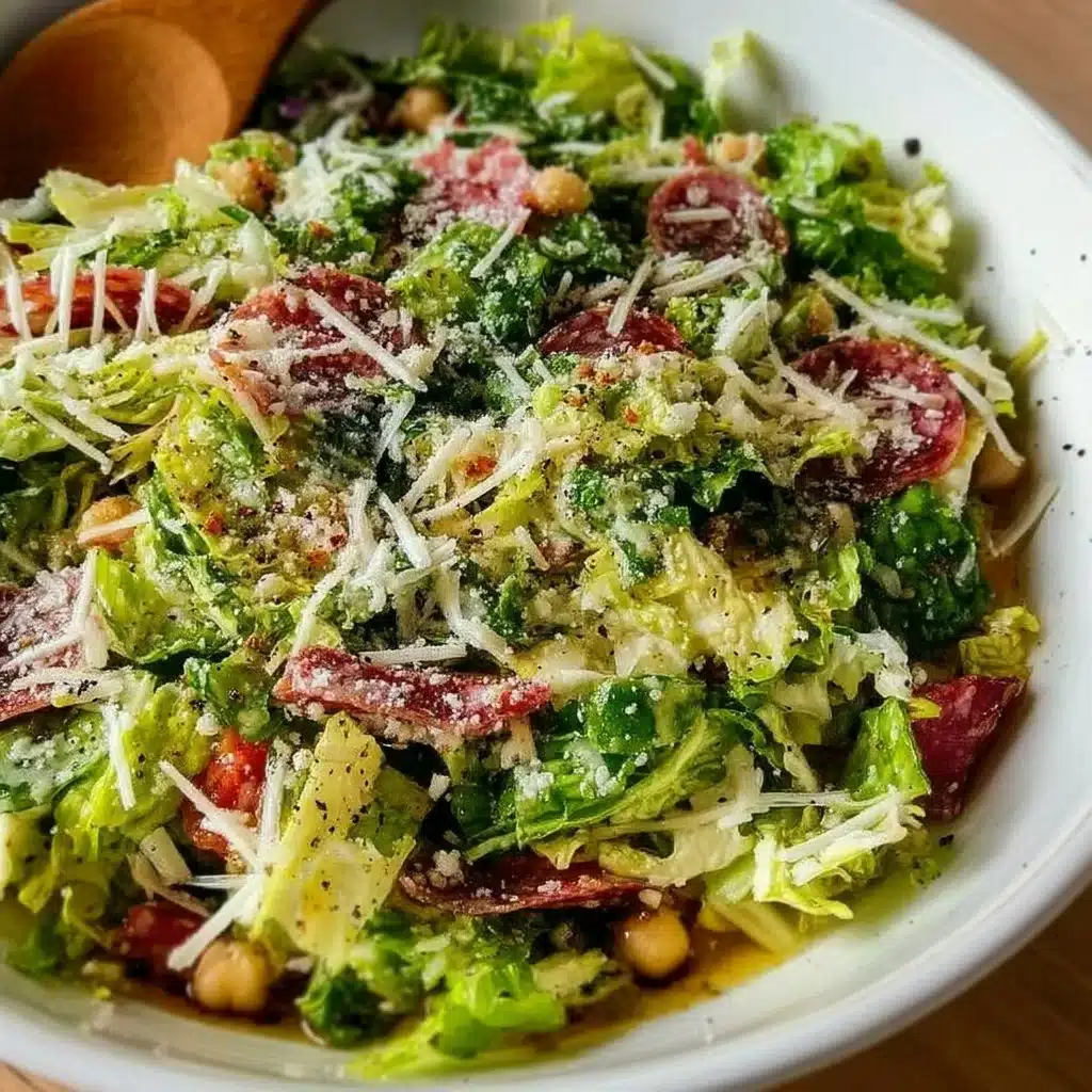 Delicious La Scala Chopped Salad with fresh ingredients and vibrant colors