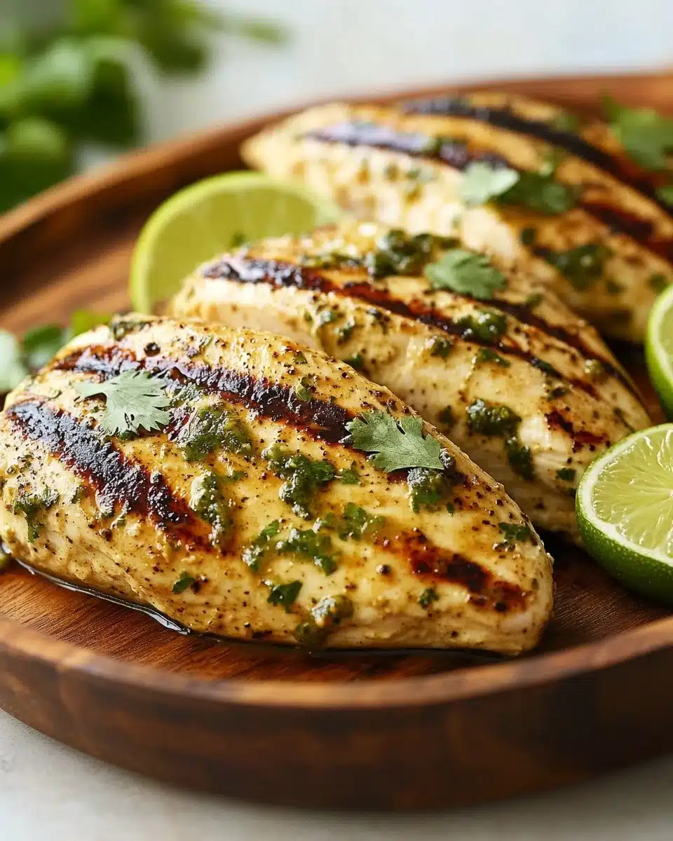 Grilled Salsa Verde Pepper Jack Chicken