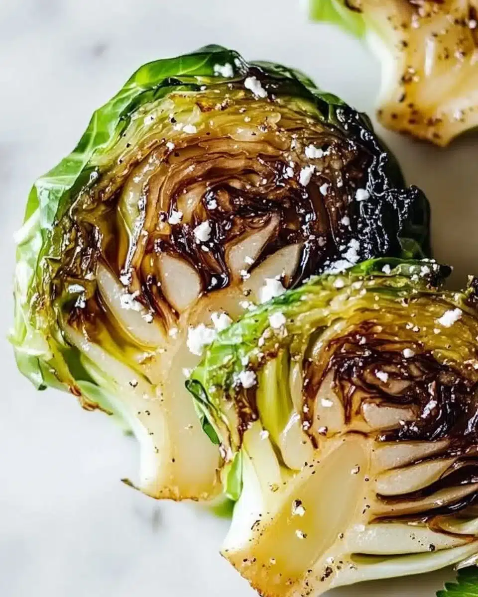 Honey Balsamic Cabbage Steaks