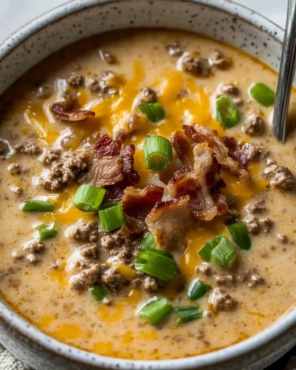 Keto Cheeseburger Soup