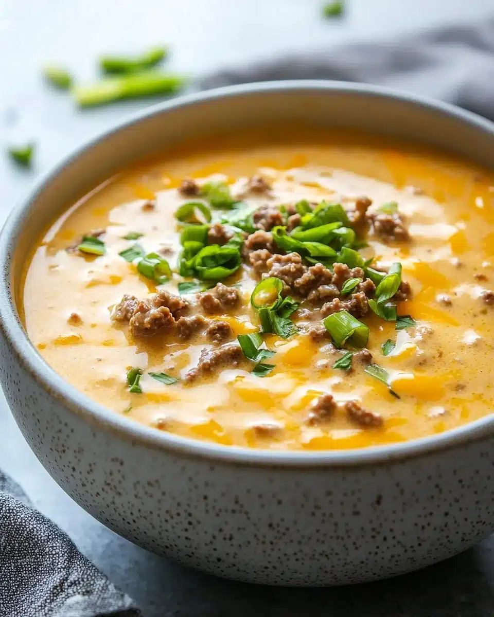 Keto Cheeseburger Soup