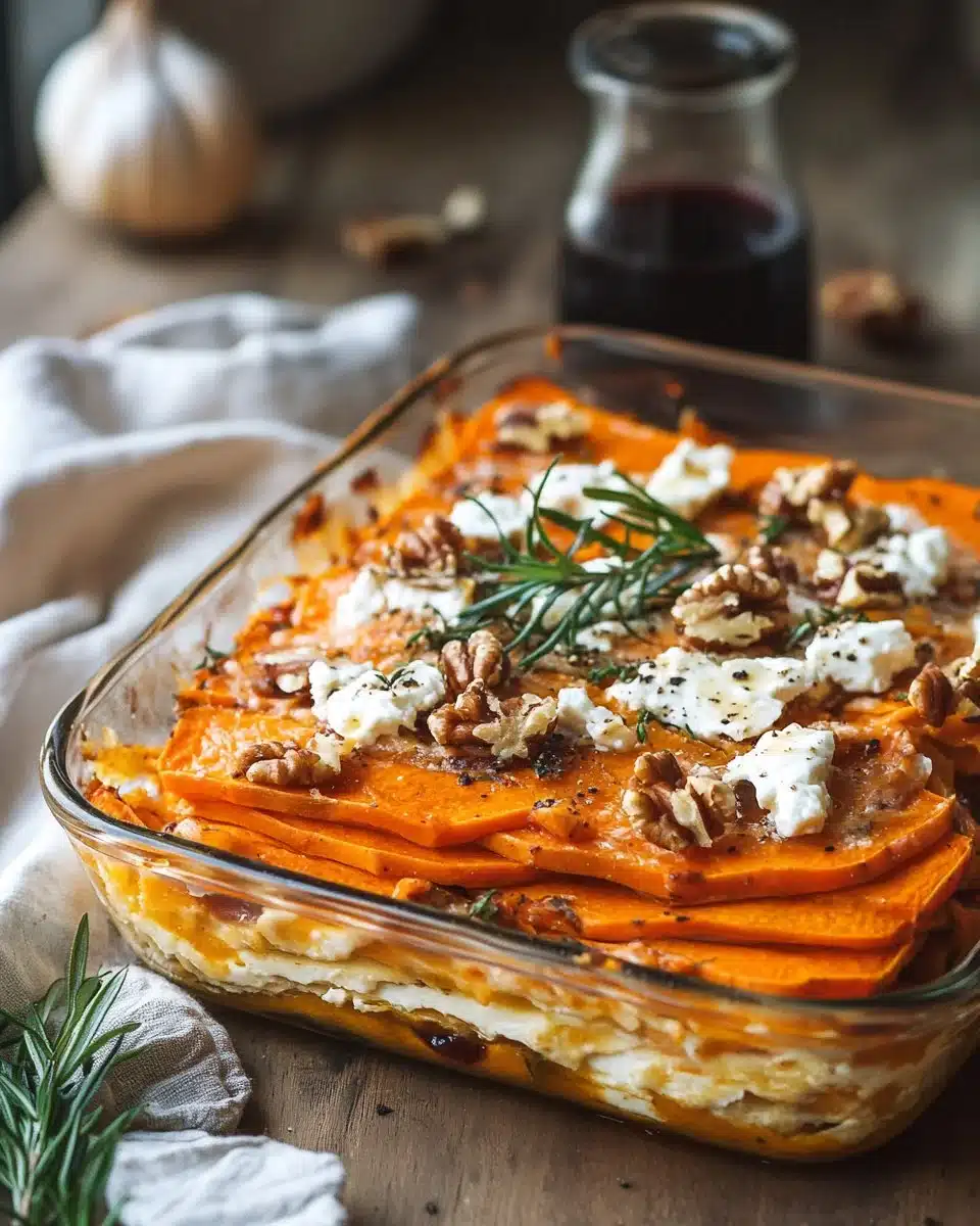 Layered Sweet Potato Butternut Squash Carrot Lasagna Recipe