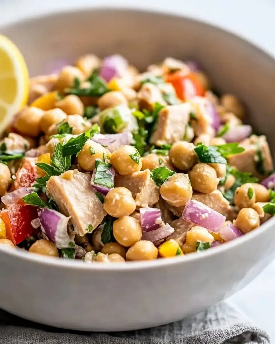 Simple Tuna Chickpea Salad