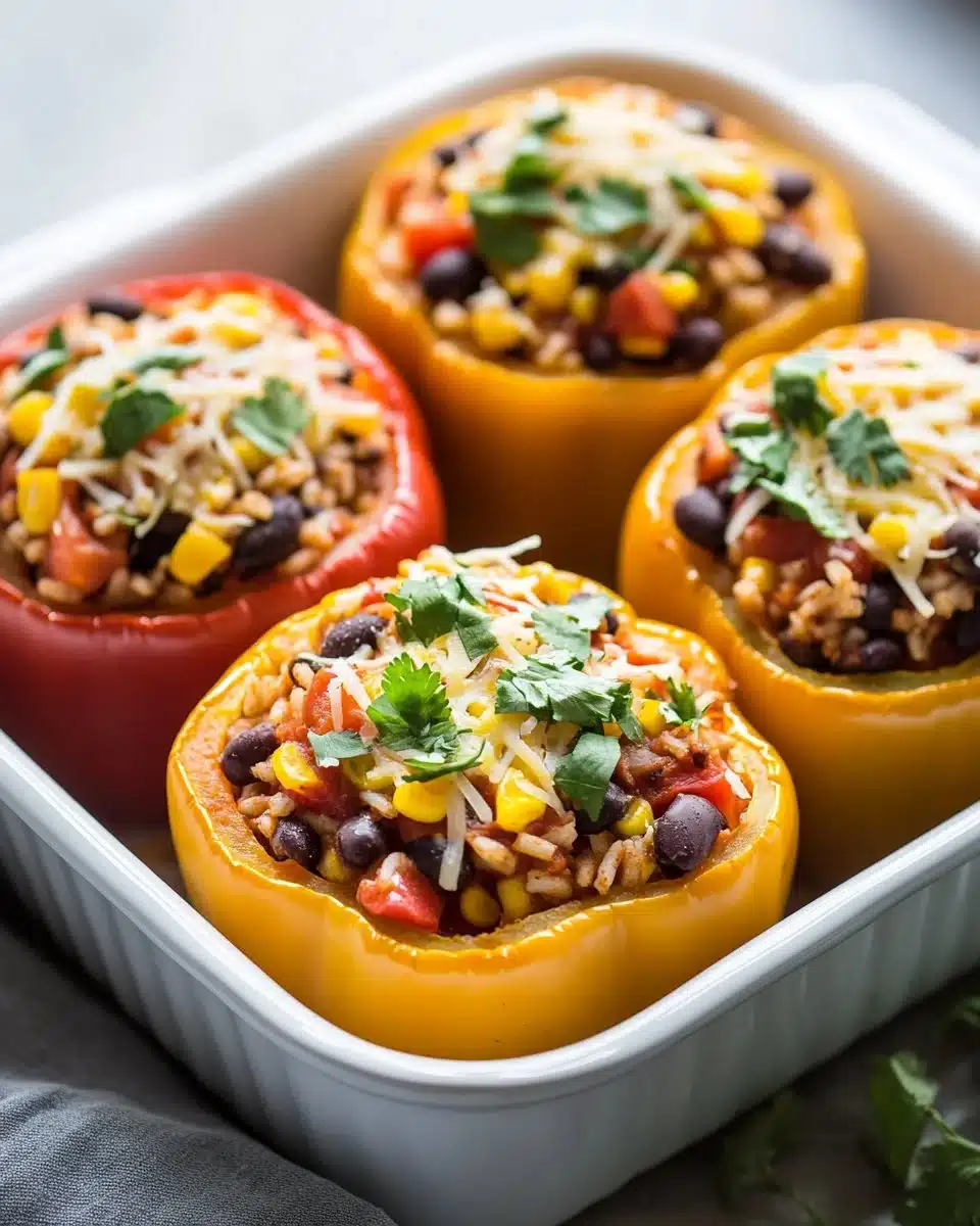 Vegetarian Stuffed Bell Peppers