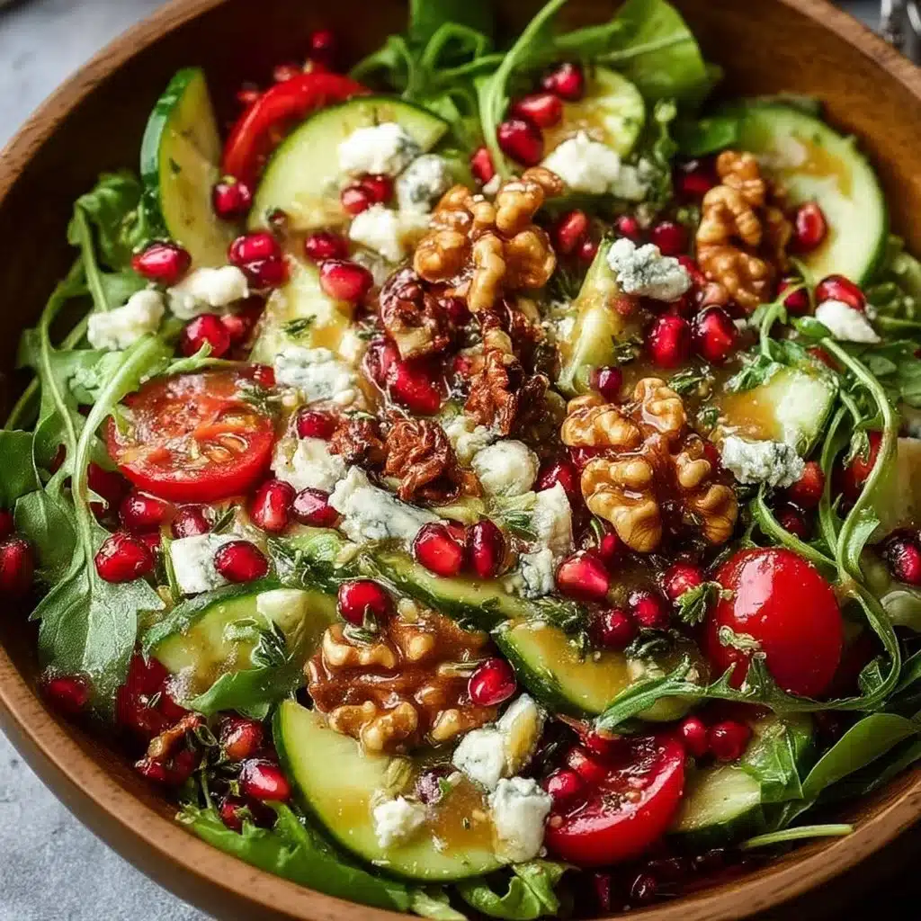 Winter Christmas Salad with Honey Mustard Dressing