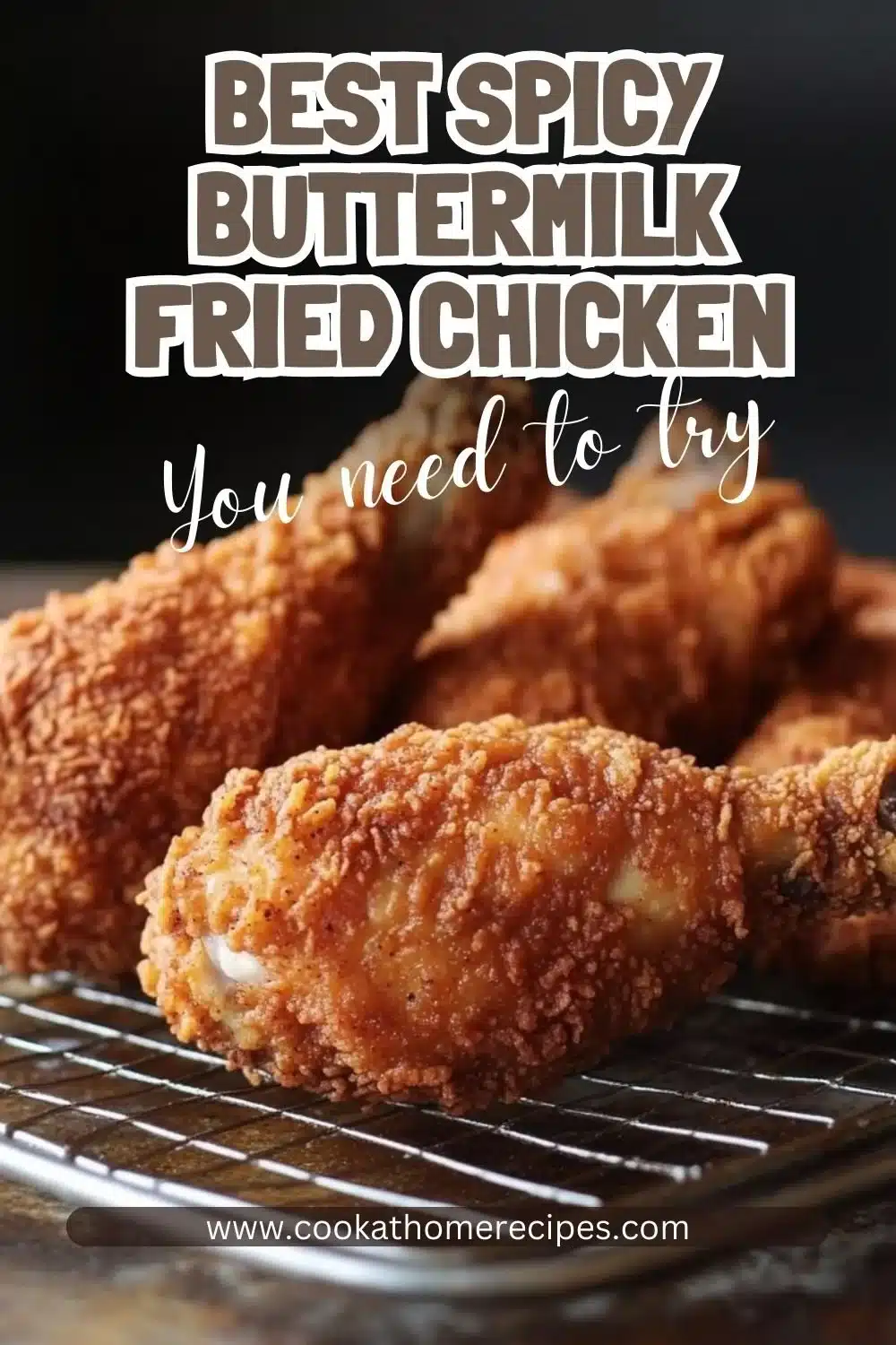 Crispy Spicy Buttermilk Fried Chicken