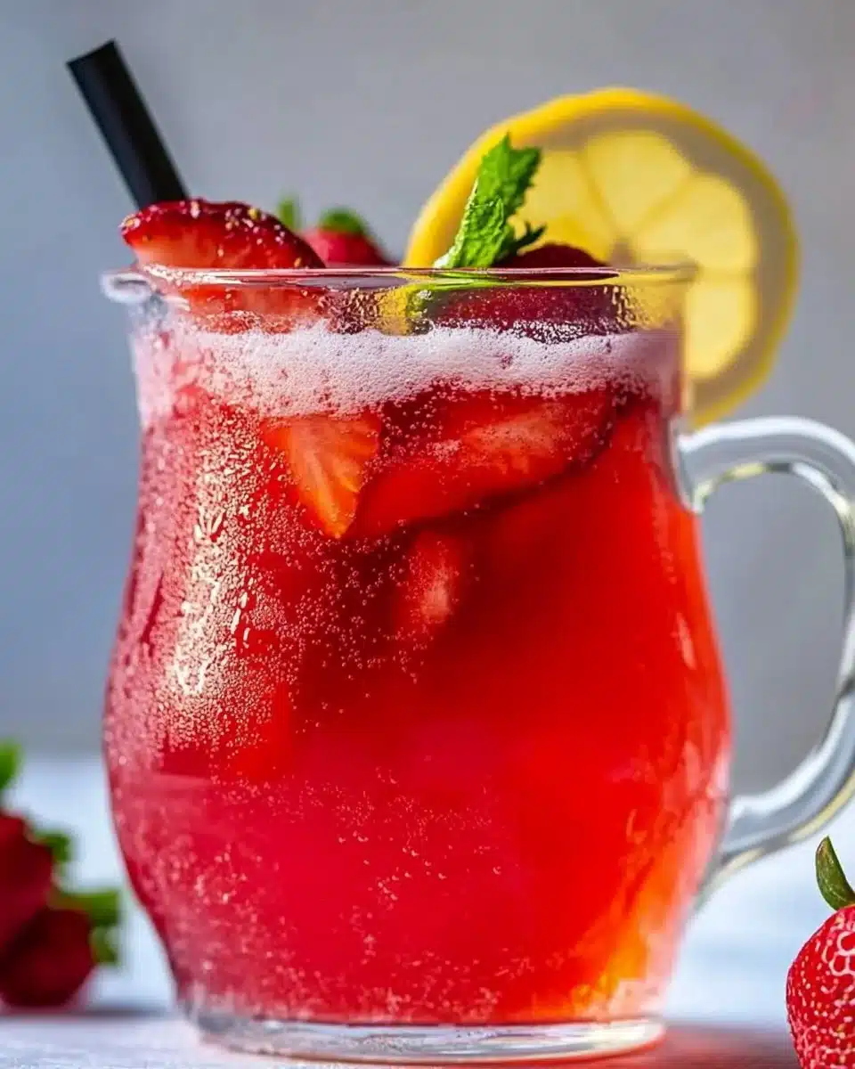 The Best Hibiscus Tea Strawberry-Lemonade Refresher