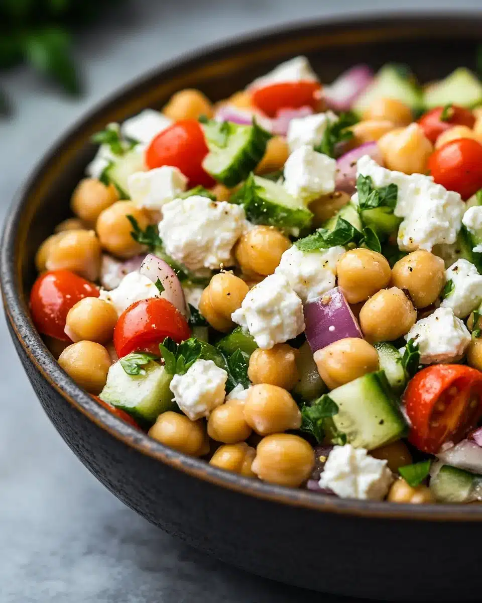 Cottage Cheese and Chickpea Salad
