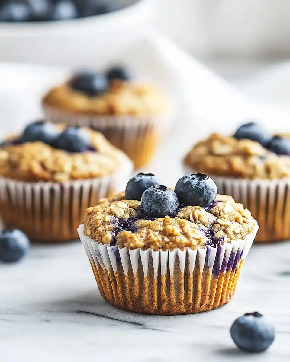 Hearty Blueberry Protein Muffins