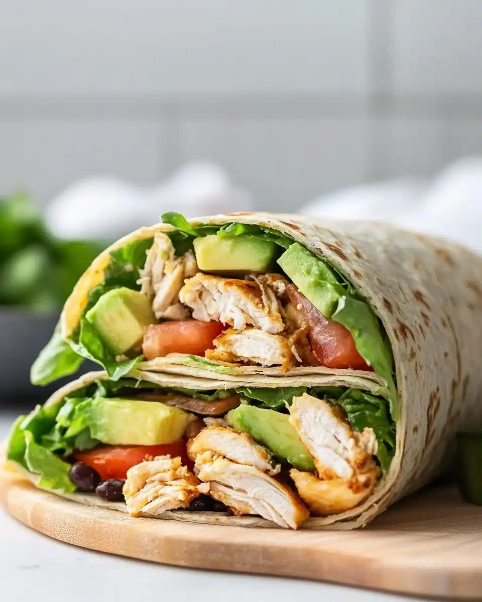 High Protein Chicken Crunch Wrap Supreme