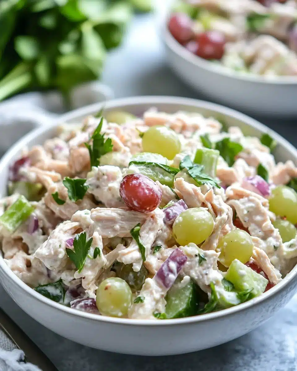 High Protein Cottage Cheese Chicken Salad