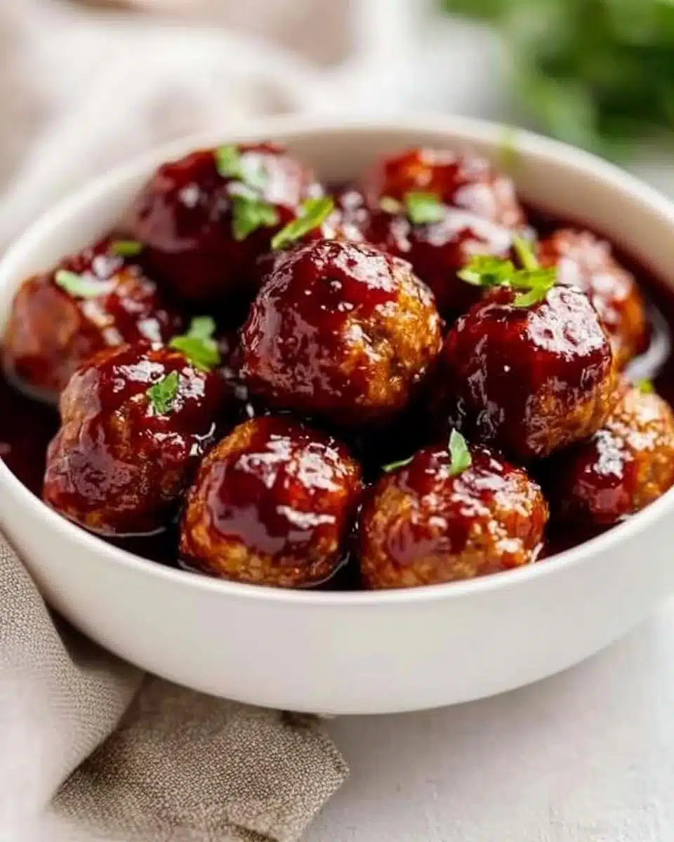Quick Cranberry Meatballs (Christmas Recipe)